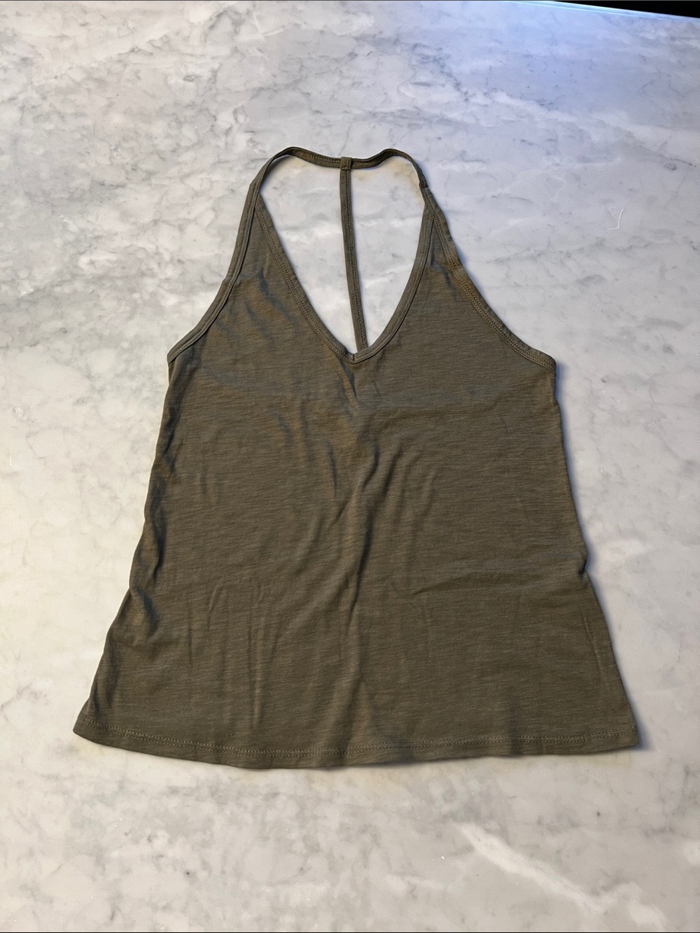 Free People T Racer Back V Tank. Army Green. XS. NWOT